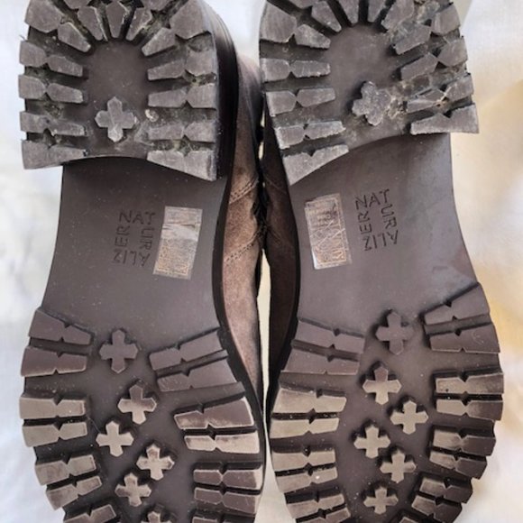 Naturalizer taupe suede and faux fur winter ankle boots - size 9 - Picture 7 of 9